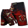 Lutador jujitsu esportes 5 pontos comprimento shorts ginásio taekwondo thai boxe vestido mma calças tamanho XXSXL 240315