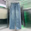 Kvinnor denim byxor klassiska broderade jeans high street byxa jean pant hiphop kläder