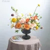 Vasos flor vaso plantador arte planta titular para sala de estar e decoração de casa po adereços presente