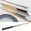 Chopsticks Drawing 304 Stainless Steel Tableware Platinum Square Home Gift Restaurant