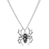 Pendentif Colliers Punk Spider Collier pour Femmes Hommes Vintage Simulé Insecte Charme Style De Rue Collier Ras Du Cou Bijoux À Bricoler Soi-Même Cadeaux De Fête 2023 240330