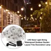 Stringhe LED 4m G40 Stringa solare in filo di rame impermeabile con 8 modalità di controllo Lampada decorativa natalizia di Halloween YQ240401