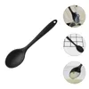 Spoons Silicone Spoon Kitchen Serving Ladle Silica Gel Baking Cooking For Nonstick Cookware