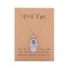 Pendentif Colliers 26 styles bleu turc mauvais yeux pendentif collier créatif diamant diables oeil chaîne colliers bijoux cadeau goutte Dhwzo