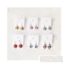 Stud Jewelry Earring Rhinestone Sports Ball Earrings Basketball Baseball Rugby Ear 25 Color Drop Delivery Dhxok