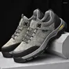 Casual Shoes Brand's Men's Outdoor Retro Lace-Up Classic Sneakers Platform Work