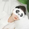 Sleep Maski pluszowe panda maska ​​do twarzy maska ​​oka maska ​​kreskówkowa maska ​​oka do podróży do oka relaksacja snu Pomoc oko maska ​​oka maska ​​miękka jedwab y240401