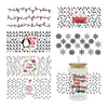 Window Stickers 3D UV DTF Transfers 16oz Cup Wraps Year Merry Christmas Printed For DIY Glass Ceramic Metal Leather Etc. D5206