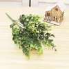 Decorative Flowers 2pc Artificial Plant Eucalyptus 7 Branch Plastic For Wedding Home Decoration Christmas Party Indoor Decor Fake
