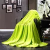 Coperte CAMMITEVER Tessili per la casa Colore puro Bianco Caffè Verde Solido Aria/Divano/Biancheria da letto Copriletto Coperta di flanella Tutte le stagioni Lenzuolo morbido