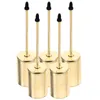 Candelabros 5 PCS Candelabro Base Nomes Decoraciones Utensilios de Navidad Construido Dios Hierro resistente Versátil