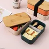 Louça Bentoheaven Premium Bento Box Almoço adulto com compartimentos para mulheres homens bonitos crianças microondas