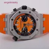 Montre-bracelet AP personnalisée Royal Oak Offshore 26703ST Montre de sport pour homme Acier de précision Orange Automatique Mécanique Suisse Montre de mode pour affaires de renommée mondiale