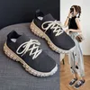 Fashion Casual Breathable Women's Shoes Spring New Thin Fly Woven Mesh Women's Running