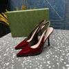 Pointed Designer Sandals Brand Patent Ultra-High Women's L Wedding Banquet Original Edition Origina