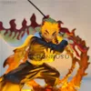 Anime Manga Dämon Anime Figuren Rengoku Kyoujurou Feuer Led Szene DIY PVC Action Figur Spielzeug für Kinder Kimetsu keine Yaiba Puppe 14 cm 240401