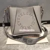 Ziarniste torby na ramię Stella McCaryney Crossbody torebki Kobiety Czarne Poręże Luksusowy projektant portfel