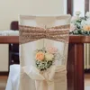 Chair Covers Elegant Back Bands Sequin Long-lasting Decor For Wedding Banquet Party Reusable Folding