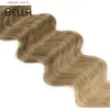 Perruques synthétiques Bella Hair synthétique Body Wave Hair Bundles 26 pouces G Omber Blonde tisser Fibre à haute température Body Ponytail Hair S Y240401