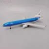 Modelo de aeronave NOVO 20 cm Holanda KLM Airlines MD MD-11 Airways Modelo de avião fundido em liga de metal Modelo de avião com rodas Brinquedos de aeronaves YQ240401