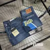 2024 Frühjahr neue trendige Marke Fushen Big m Graffiti Paar Jeans und Hosen für Männer Frauen