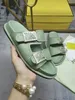 Sandálias de designer homens mulheres couro genuíno sandália camurça chinelos de fundo grosso verão flip flops sapatos planos moda praia mulheres e homens carta arrastar slide 35-45