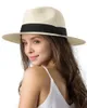 Baretten Dames Heren Brede Rand Stro Panamahoed Fedora Zomer Strand Zon UPF Voor Vrouwen Zonnebrandcrème Vakantie Man Vrouw