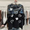 Summer Femmes à manches courtes Tshirts décontractés en vrac Oneck Tops Diamond Love Ladies Tees surdimensionné Chic Streetwear 240401