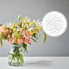 Vasos Suporte de arranjo de flores 3pcs aço inoxidável inserção floral buquê anel arte decoração organizador