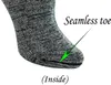 レディース3ペア竹の非結合クォーター厚い暖かい冬の靴下シームレスなつま先とフルクッション240401