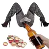 Funny Sexy Legs Bottle Opener Metal Vintage Wine Household tools Home Kitchen Gadgets WallMounted Corkscrew 240315