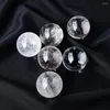Декоративные статуэтки для медитации 28-32 мм, прозрачный высококачественный хрустальный шар, энергетический целебный камень, украшение для дома, прозрачный кварц