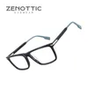 Solglasögonramar Zenottic 2024 Retro Rektangel Optiska glasögon Frame unsiex Ultralight Acetate Gelgasses icke-recept