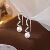 Boucles d'oreilles printemps perle lumière luxe minorité tout-Match mode femme saint valentin cadeau en direct en gros