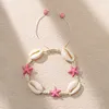 Colliers pendentifs Collier de coquille d'émail coloré de bohème femmes collier d'étoile de mer de coquille de Cowboy collier court bijoux d'été de plage NecklaceL2404