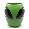 Canecas Criativo Verde Alienígena Cerâmica Caneca Leite Chá Escritório Copos Drinkware O presente de aniversário com caixa para amigos