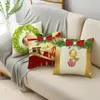 Cuscino di Benvenuto Natale Coperte e Plaid 40/45/50 cm Golden Shining Balls Poinsettia Federa per Divano Divano Home Decor