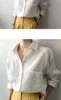 Dames Blouses Shirts Femme Tops Mode Herfst Witte Vrouwen Lange Mouw Blouse Koreaanse Vrouw Linnen Kleding Femininas Drop Levering Appa Dhiuo
