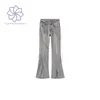 Women's Jeans Micro Flared For Women Spring Summer High Waist Slim Denim Pants Korean Fashion Street Jean Trouser