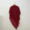 Hijabs duas camadas longas khimar muçulmano feminino lenço de cabeça niqab dubai turco roupas islâmicas ramadan eid cocar 240327