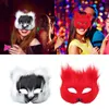 Party Supplies Halloween Face Mask Half Animal Cosplay Costume Accessory Mardi Gras för Festival Night Club Prom Birthday