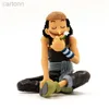 Anime Manga One Piece Usopp Smell Flowers Sitting Posture Pvc GK Action Figure Model Anime Dolls Collection Childrens Charm Gift Decoration 240401