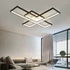 Taklampor Modern LED -ljuskronorlampa för vardagsrum sovrumsstudie inomhus guld/svart färg