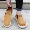 Casual Shoes Classic Men's Leather Men Loafers Flat Spring Autumn Man Moccasins Breathable Flats Suede Outdoor Sneakers