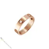 Love Jewelry Designer for Women Gold Ring 3 Diamonds Titanium Steel Rings Gold-plated Never Fading Non-allergic, Store/21621802