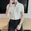 Camisas de vestido masculinas homem tops simples e blusas para homens roupas de negócios camisa branca moda 2024 estilo coreano vintage legal seda de luxo
