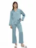 Sexy Pyjamas ZEAMOD Silk Pajamas for Women Pure Full Length Long 22 Momme 100% Mulberry Silk Luxury 240330