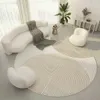 Nowoczesny prosty okrągły salon sypialnia nocna non ślizgowa dywan 240401