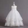 Beleza Ouro Vinho Rosa Branco Jóia Vestidos de festa/aniversário de meninas Vestidos de concurso de meninas Vestidos de flores para meninas Saias do dia a dia para crianças SZ 2-10 D401114