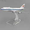 Modelo de aeronave 1/400 Liga Boeing 747 Air China Modelo 16cm B747 Avião de brinquedo em miniatura Aeronaves para crianças presente para decoração de coleção YQ240401